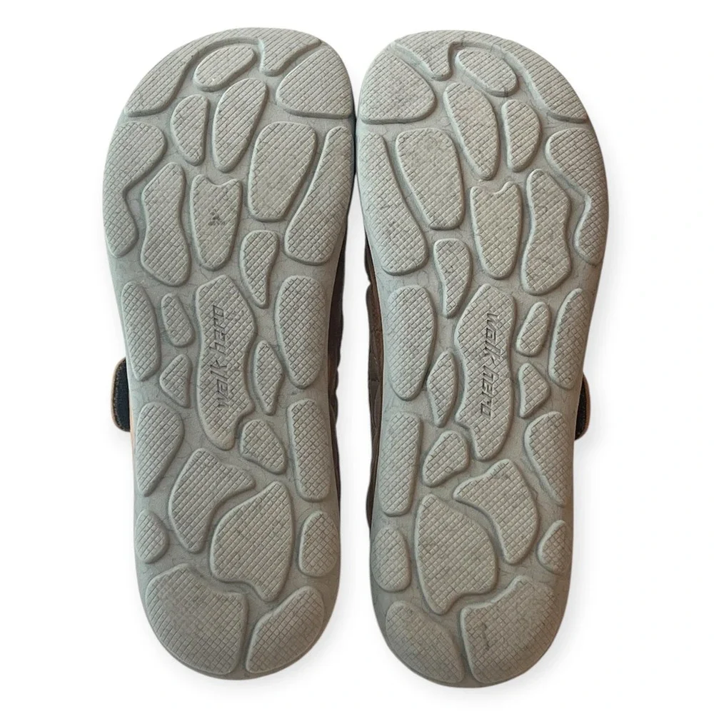 Walk‎ Hero Arch Fit Men’s 13 Quilted Slip On Orthotic Loafers Tan Teal WG‑2401